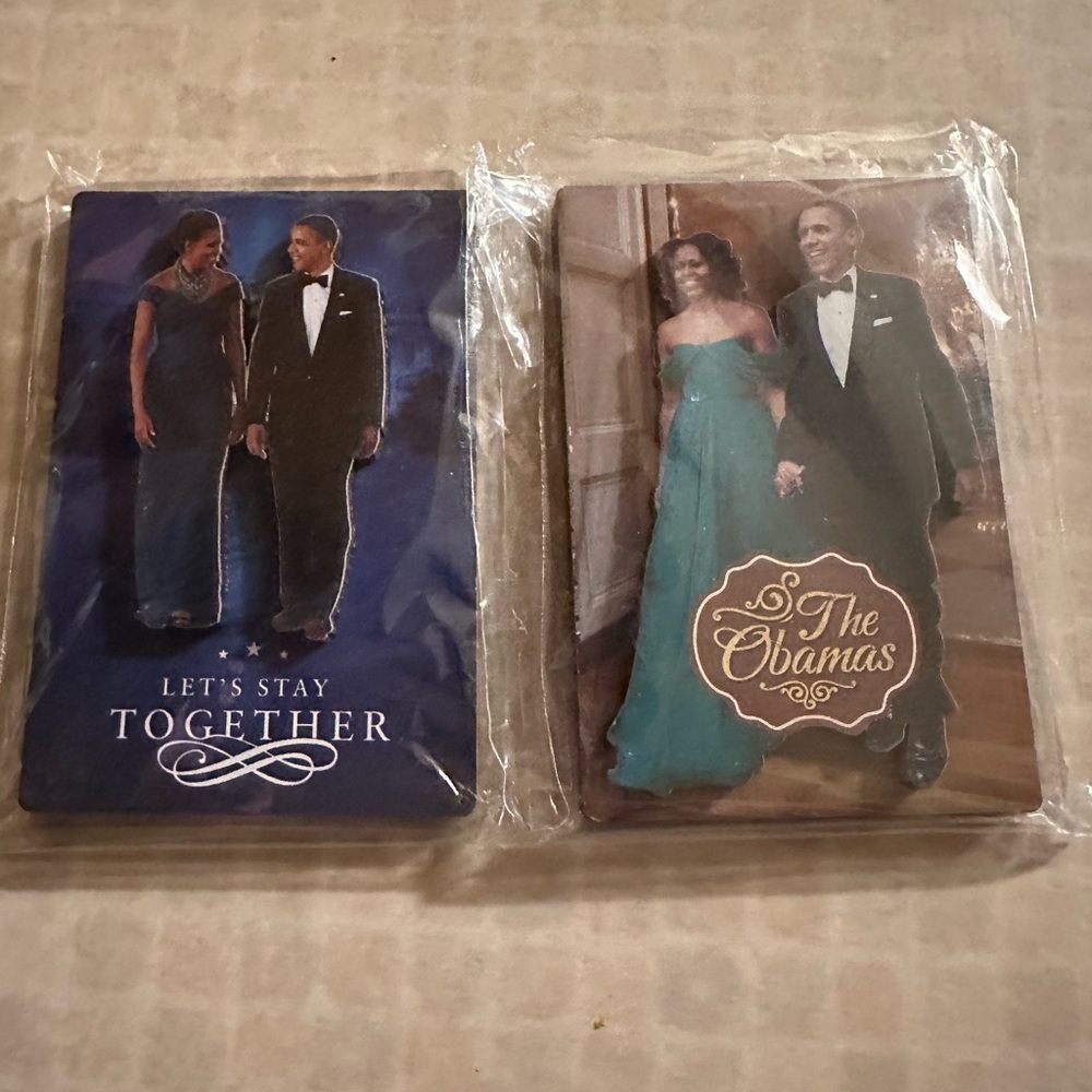 Great Stocking Stuffers Set of two Obama refrigerator magnets
